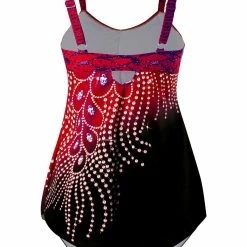 TankiniSkirt Women's Tube Top Print Diamond Feather Contrast Color Split Large Siz 26 TankiniSkirt Women's Tube Top Print Diamond Feather Contrast Color Split Large Siz -TankiniSkirt Shop 0770d3564ea0b9857bef7baffe780494