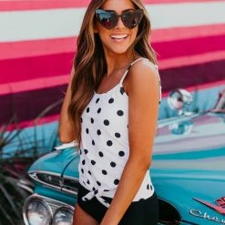 MySwimsuit Polka Dot Tie Front Blouson Tankini Set 6 MySwimsuit Polka Dot Tie Front Blouson Tankini Set -TankiniSkirt Shop 07a5dd32f689af1249927b60c130ddc5