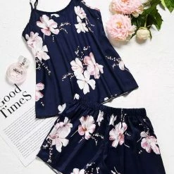 TankiniSkirt Floral Camisole And Shorts Pajamas Set -TankiniSkirt Shop 1099a137ecf7011f2ce45587341a1ed4 d0b32a55 dcf5 4c98 bf6a 83caf20ac8cc