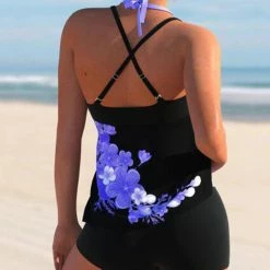 MySwimsuit Female 2022 New Floral Print Bathing Suits Summer Beach Wear Tankini -TankiniSkirt Shop 15cbc4039756a60aa0001dfe7451ac93