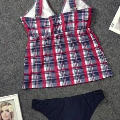 Miss Norst Print Grid Knot Tankini 8 Miss Norst Print Grid Knot Tankini -TankiniSkirt Shop 17e60c58121b444900a025254b001478