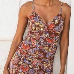 MySwimsuit Ruched Swim Floral Print Tankini Set Swimsuit -TankiniSkirt Shop 18ca56da40aae3b755fbc6a66e4ed187