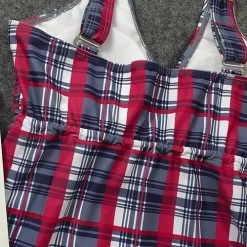 Miss Norst Print Grid Knot Tankini 9 Miss Norst Print Grid Knot Tankini -TankiniSkirt Shop 20d600a69fc0bba1a4d1b1fccb44a721