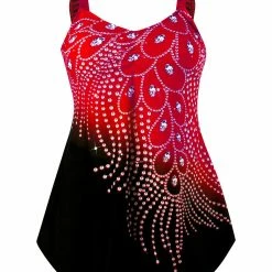 TankiniSkirt Women's Tube Top Print Diamond Feather Contrast Color Split Large Siz 28 TankiniSkirt Women's Tube Top Print Diamond Feather Contrast Color Split Large Siz -TankiniSkirt Shop 2306ca84155e28b75ad986be7437672e