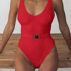 ShopMeLook V Neck Strapless With Belt One Piece -TankiniSkirt Shop 238297fc8dde0fadf17a66dcc9f5506d