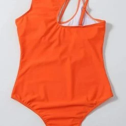 MySwimsuit Solid Cut Out One Piece Swimsuit -TankiniSkirt Shop 331e37b8d72d52497ffb7a92ab66b1f8