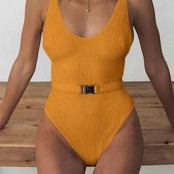 ShopMeLook V Neck Strapless With Belt One Piece -TankiniSkirt Shop 380ec2bc16b30620efe5a3571d556a18