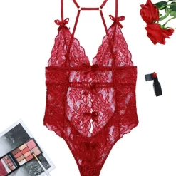 TankiniSkirt Bowknot Decor Backless Lace Teddy -TankiniSkirt Shop 3a3d76e3724871fdf7dcd97bfda15135