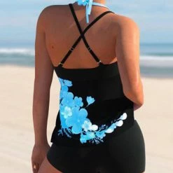 MySwimsuit Female 2022 New Floral Print Bathing Suits Summer Beach Wear Tankini -TankiniSkirt Shop 3a904d4198963a5f721baf740769ea58