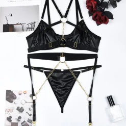 TankiniSkirt O-Ring Chain Decor Halter Garter Lingerie Set 12 TankiniSkirt O-Ring Chain Decor Halter Garter Lingerie Set -TankiniSkirt Shop 3bbe85705d2b6b159e05a585f6c379b5