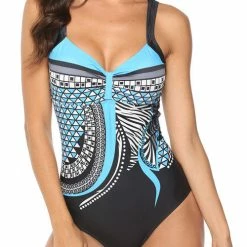 MySwimsuit Tribal Print One Piece Swimsuit