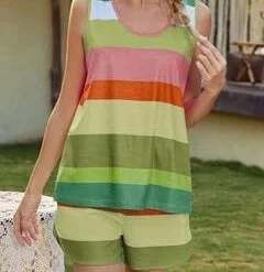 TankiniSkirt Women Colorblock Rainbow Crew Neck Sleeveless Soft Breathable Comfy P -TankiniSkirt Shop 449b77d708f83110ad99e011ff7c0320 089971bf dd62 43d8 a680 a76b05c332fc