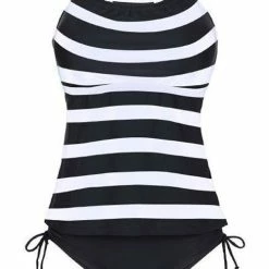 FloruitShow Modest Striped Tankini Set -TankiniSkirt Shop 4591f1f63b72bef402a4681fb963ead4