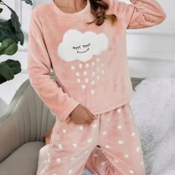 TankiniSkirt Heart Print Cloud Embroidery Fluffy Pajamas Set -TankiniSkirt Shop 4c8c927d0204ea6d8efb63942bb87ca0 1a0fd336 ce20 4024 88f8 f9e93c766751