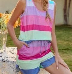 TankiniSkirt Women Colorblock Rainbow Crew Neck Sleeveless Soft Breathable Comfy P -TankiniSkirt Shop 52063efe189f18b5aa63f24e592c7a4d 38a61c70 94e0 4b52 bef3 5a028a83855e