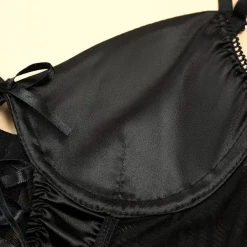 TankiniSkirt Lace-up Design Sheer Mesh Garter Teddy -TankiniSkirt Shop 5d95c6863941a01650b9dc8cf6a51d28