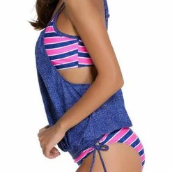 FloruitShow Stripes Lined Up Double Up Tankini Swimsuit 23 FloruitShow Stripes Lined Up Double Up Tankini Swimsuit -TankiniSkirt Shop 5dbc58f3f5ee5ed70924cb03334af9b8