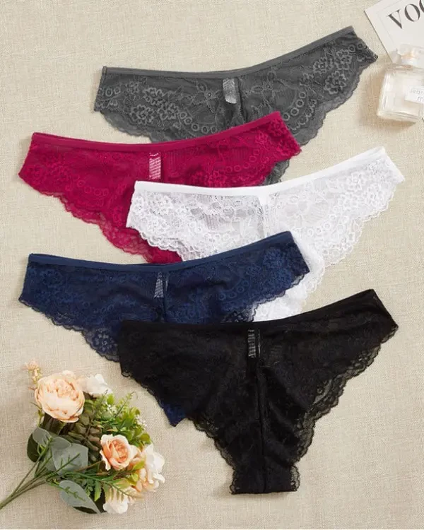 TankiniSkirt 4PCS Random Color Lace Panty 1 TankiniSkirt 4PCS Random Color Lace Panty