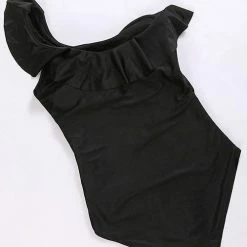 Miss Norst One Shoulder Falbala One Piece 12 Miss Norst One Shoulder Falbala One Piece -TankiniSkirt Shop 61a3b46277511b96086845bcc6501f90