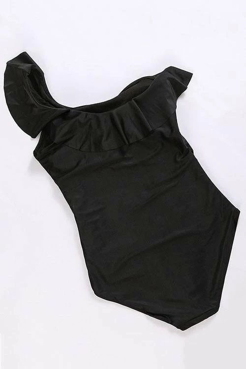 Miss Norst One Shoulder Falbala One Piece 5 Miss Norst One Shoulder Falbala One Piece - Image 5