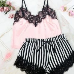 TankiniSkirt Stripe Suit Splicing Camisole Shorts Pajamas Set -TankiniSkirt Shop 71b6cb235f19e03d49d20fc4446eaa4c 570a8d8b 35cb 483d 9eaa df2dfb85407f