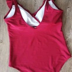 Miss Norst Falbala Solid One Piece -TankiniSkirt Shop 7c28c028004d49532dbef673d0ced476