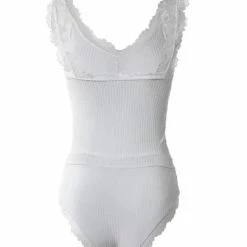 TankiniSkirt Contrast Lace V-Neck Padded Cami Set -TankiniSkirt Shop 81310fe8507f05226e7f1a0615369a56