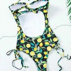 Miss Norst Lemon Print Bandage One Piece 7 Miss Norst Lemon Print Bandage One Piece -TankiniSkirt Shop 87ed9a0bc68e9cce494f294f3ee01245
