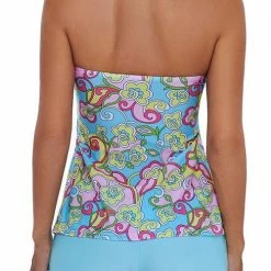 FloruitShow Colorful Stripes Hight Waist Tankini Set 11 FloruitShow Colorful Stripes Hight Waist Tankini Set -TankiniSkirt Shop 8db10b528dfdc433cd2cea68ee853de0