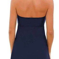 FloruitShow Halter Or Strapless Bandeau Black Tankini Set -TankiniSkirt Shop 95ef2827ee006e014944e109bfca29d2