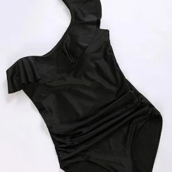 Miss Norst One Shoulder Falbala One Piece 14 Miss Norst One Shoulder Falbala One Piece -TankiniSkirt Shop 9c96cd33e26a6aa4c688fc69a4b7313a