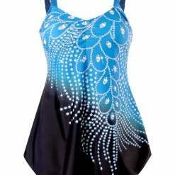 TankiniSkirt Women's Tube Top Print Diamond Feather Contrast Color Split Large Siz 25 TankiniSkirt Women's Tube Top Print Diamond Feather Contrast Color Split Large Siz -TankiniSkirt Shop 9f4b1866295afb1ce1babb28bca319db