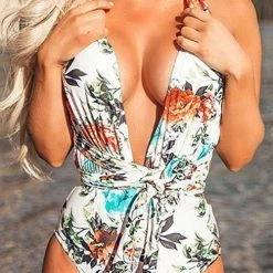 Miss Norst Printed Halter Strap One Piece