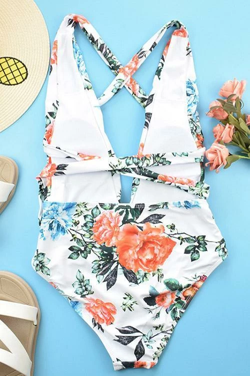 Miss Norst Printed Halter Strap One Piece 6 Miss Norst Printed Halter Strap One Piece - Image 6