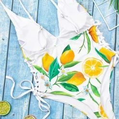 Miss Norst Lemon Print Straps One Piece 15 Miss Norst Lemon Print Straps One Piece -TankiniSkirt Shop a333c9ad930a88593ec4afc4425ca124
