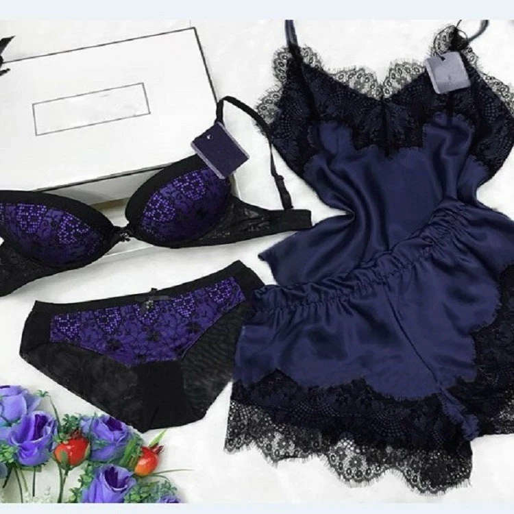 TankiniSkirt Spaghetti Strap Lace Trim Satin Cami Set 12 TankiniSkirt Spaghetti Strap Lace Trim Satin Cami Set - Image 12