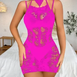 TankiniSkirt Halter Backless Hollow Out Stocking Babydoll -TankiniSkirt Shop a3c3838be59776e01bd798d880f493f9