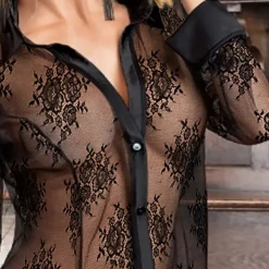 TankiniSkirt Sheer Mesh Button Front Lace Babydoll -TankiniSkirt Shop a50b8d79fefa5448ecdfc405ce166049