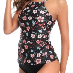 MySwimsuit High Necked Stylish Tankini Swimsuit -TankiniSkirt Shop be8949f5b6de54fc7271cc482612c031
