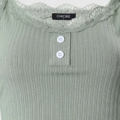 TankiniSkirt Lace Trim Buttoned Tank Top & Shorts Set -TankiniSkirt Shop c411405941f7192185d60497ae45ec9c