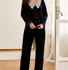 TankiniSkirt Women Velour Lace Collar Button Up Cozy Long Pajamas Set 9 TankiniSkirt Women Velour Lace Collar Button Up Cozy Long Pajamas Set -TankiniSkirt Shop c6271e4fbbf91e9697bd209073efce77 44382b7d 78fb 4270 860f c00b747f3edd