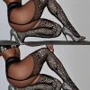 TankiniSkirt Star Pattern Fishnet Design Rhinestone Stockings