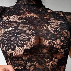 TankiniSkirt Lace-up Backless Crochet Lace Teddy -TankiniSkirt Shop c72b0295b94a8504c512d392c09ad429