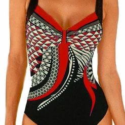 MySwimsuit Tribal Print One Piece Swimsuit -TankiniSkirt Shop c9993a1ea08f5d76399175bba2178aa5