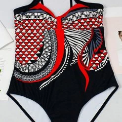 MySwimsuit Tribal Print One Piece Swimsuit -TankiniSkirt Shop ce4b57ffee697f272b7c89bded284d57