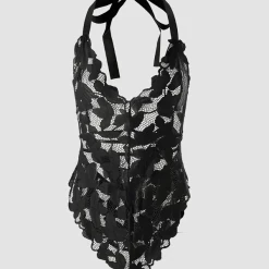 TankiniSkirt Halter Backless Sleeveless Lace Teddy 15 TankiniSkirt Halter Backless Sleeveless Lace Teddy -TankiniSkirt Shop d7c47f9f52c135d0e1e16235dafced8a