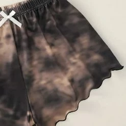 TankiniSkirt Skeleton Hand Tie Dye Camisole And Shorts Pajamas Set - Brown -TankiniSkirt Shop dfdb83a817a2455f6e93dcf4366844c6