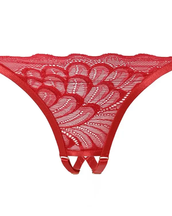 TankiniSkirt Crochet Lace Cutout Open Breast Lingerie Set 5 TankiniSkirt Crochet Lace Cutout Open Breast Lingerie Set - Image 5