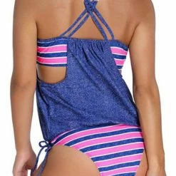 FloruitShow Stripes Lined Up Double Up Tankini Swimsuit 24 FloruitShow Stripes Lined Up Double Up Tankini Swimsuit -TankiniSkirt Shop e63a660f4686bed8025dd5be8babfb7b