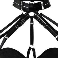 TankiniSkirt Halter Backless Sheer Mesh Garter Teddy With Leg Rings -TankiniSkirt Shop e787968cc1ec37e30f0490fc379da4a2